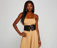 Chic Double O-Ring Corset Belt