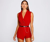 Glam Girl Rhinestone Chain Belt
