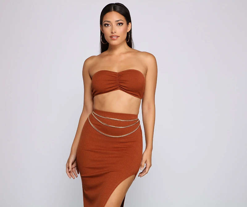 Layered Luxe Swag Chain Belt