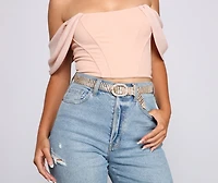 Encircled Glam Rhinestone Belt