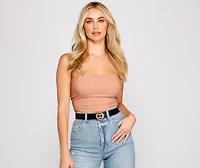 Luxe And Chic Vibes Faux Leather Belt