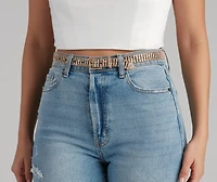 Get That Glow Rhinestone Belt