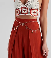 Boho-Chic Celestial Charm Chain Belt