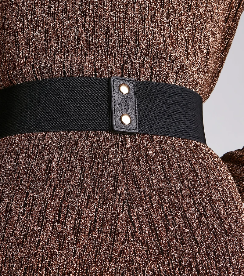 Chic Splendor Beaded Stretch Belt