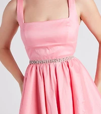 Sparkly Muse Rhinestone Tie Belt