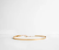 Dainty Metallic Belt