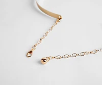 Dainty Metallic Belt