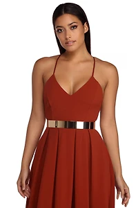 Stylish And Sleek Metal Belt