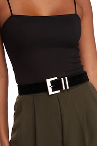 Suede Waisted Belt