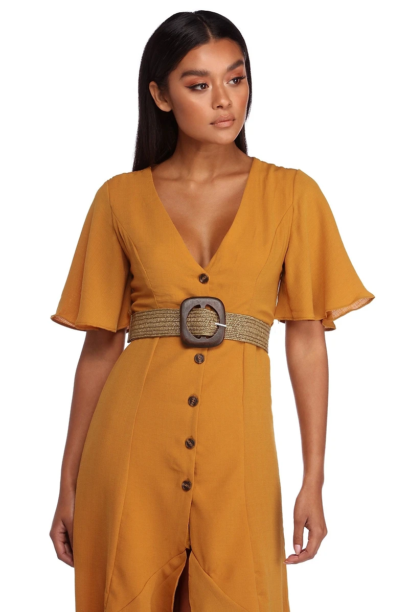 Statement Straw Belt
