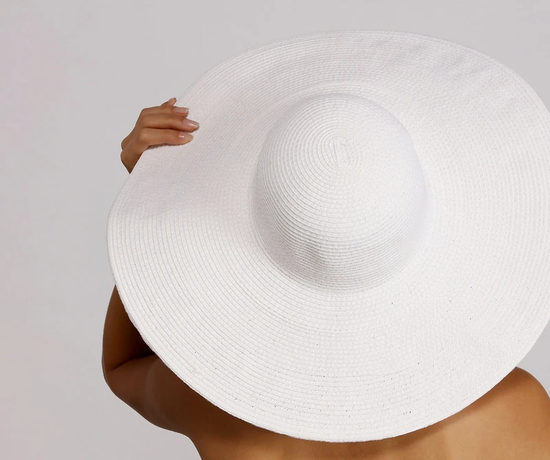 Oversized Floppy Straw Hat