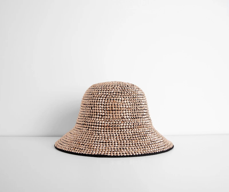 Party Crasher Rhinestone Studded Bucket Hat