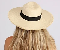 Sunny Days Straw Panama Hat