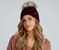 Bring The Chill Cable Knit Beanie