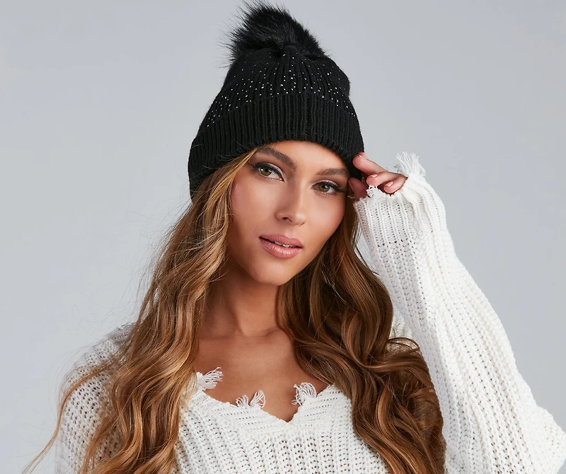 Chill Out Heat Stone Knit Beanie