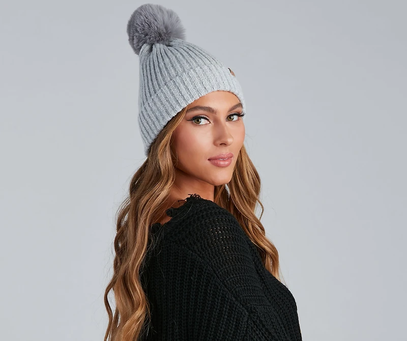 Cozy Up Knit Pom Beanie