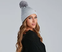 Cozy Up Knit Pom Beanie