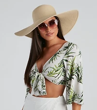 The Shade Straw Floppy Hat