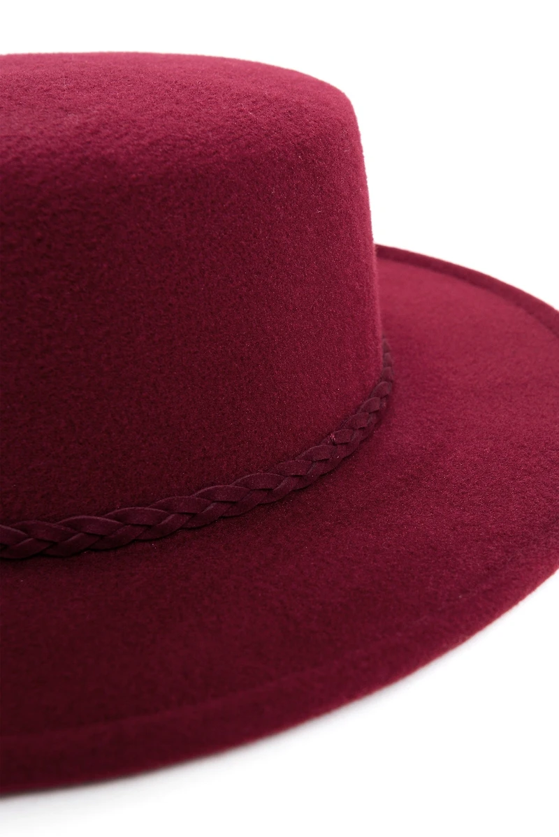 Braided Classic Boater Hat