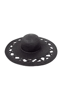Cut Out Straw Floppy Hat
