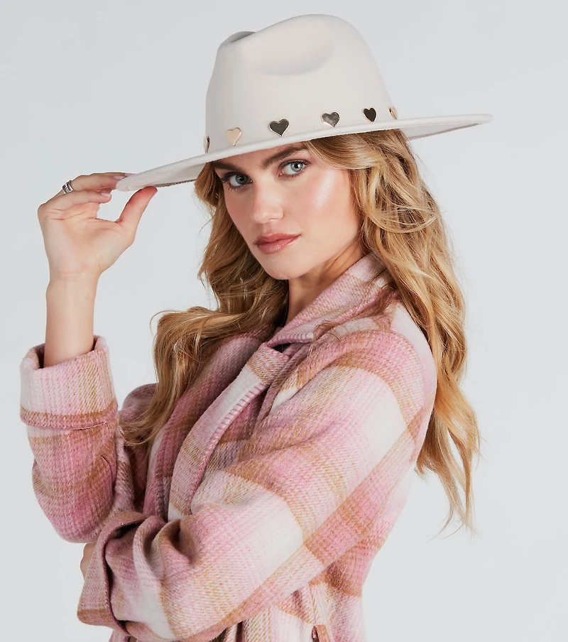 Songs Of Love Heart Trim Panama Hat