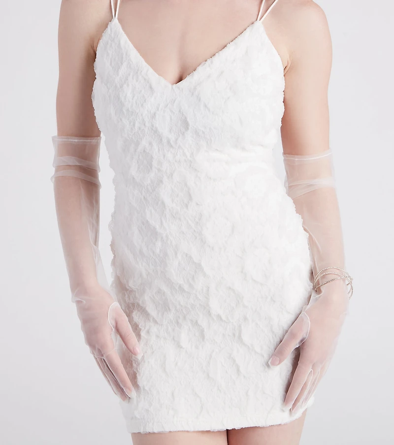 Effortlessly Glam Sheer Long Gloves