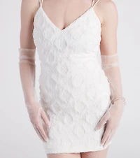 Effortlessly Glam Sheer Long Gloves