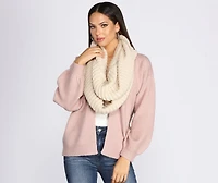 Keep Me Toasty Knit Infinity Scarf