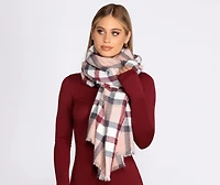 A Lovely Cold Day Plaid Scarf