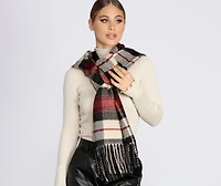 As The Leaves Fall Plaid Scarf