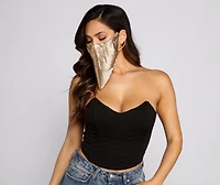 Basic Chainmail Face Mask With Earloops