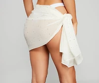 Gorgeous Sparkle Rhinestone Chiffon Wrap