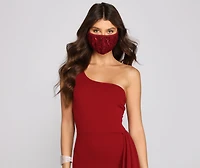 Sequin and Lace Face Mask