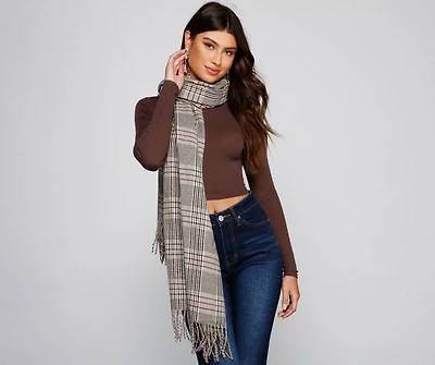 Classic Cozy Plaid Scarf