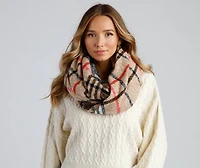 Winter Wonder Plaid Lurex Scarf