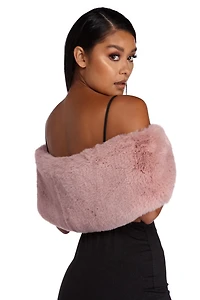 Sophisticated Lady Faux Stole Wrap