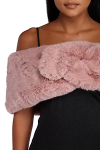 Sophisticated Lady Faux Stole Wrap