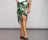 Palm Paradise Wrap Cover Up