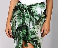 Palm Paradise Wrap Cover Up