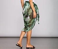Palm Paradise Wrap Cover Up
