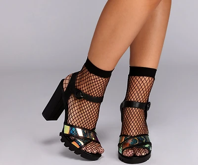 All Caught Up Fishnet Socks