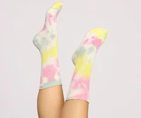 Tie Dye Crew Socks