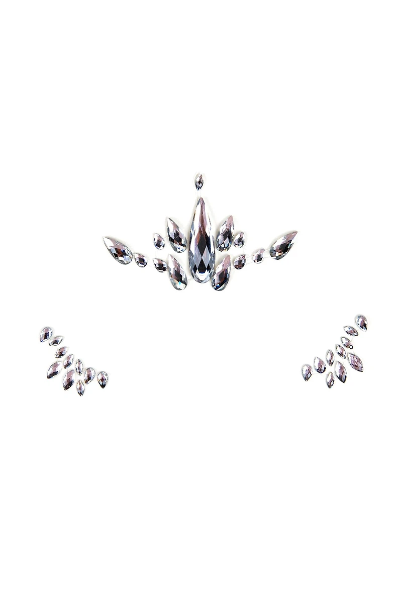 Faceted Tear Drop Face Gems