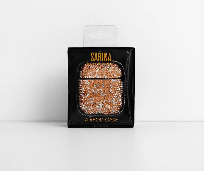 Blinged Out Rhinestone Wireless Headphone Case
