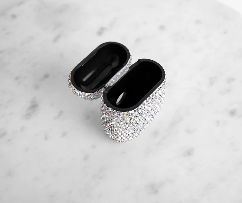 Blinged Out Rhinestone Wireless Headphone Case