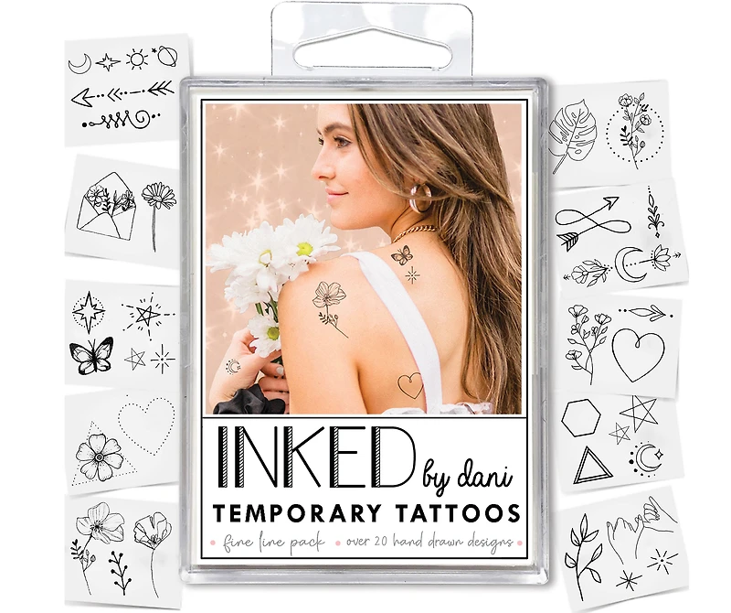 Wanderlust Chic Temporary Tattoos Multipack