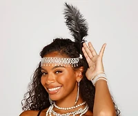 Flirtatious Flapper Rhinestone Headband