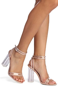 Clearly For You Block Heels