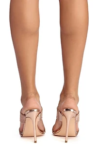 Slip On Glam Rhinestone Heels
