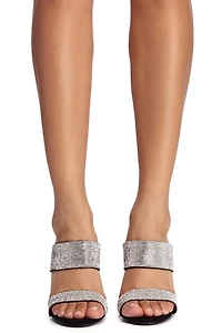 Slip On Glam Rhinestone Heels
